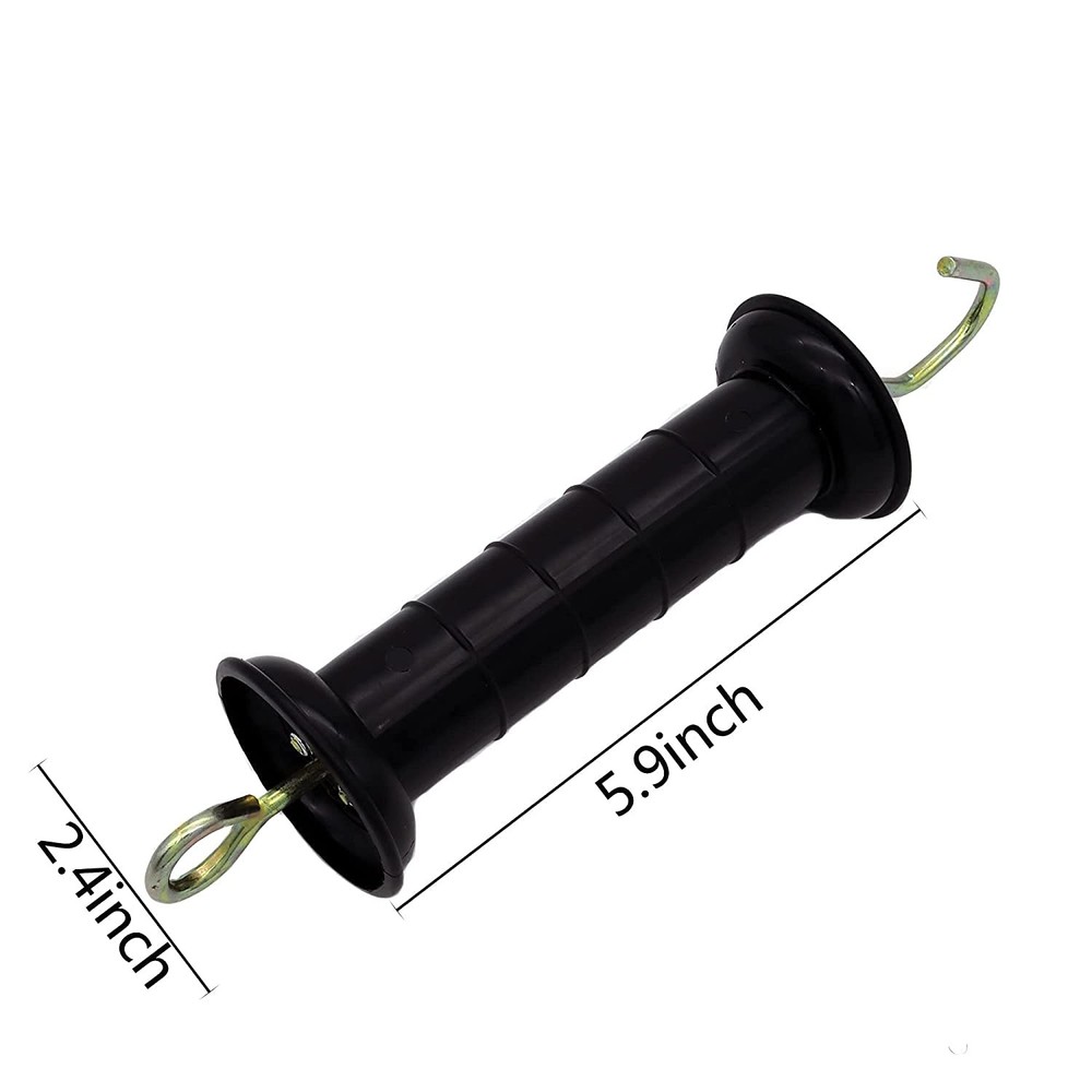 3 Pcs Plastic Electric Fence Gate Handle Insulators, with Black