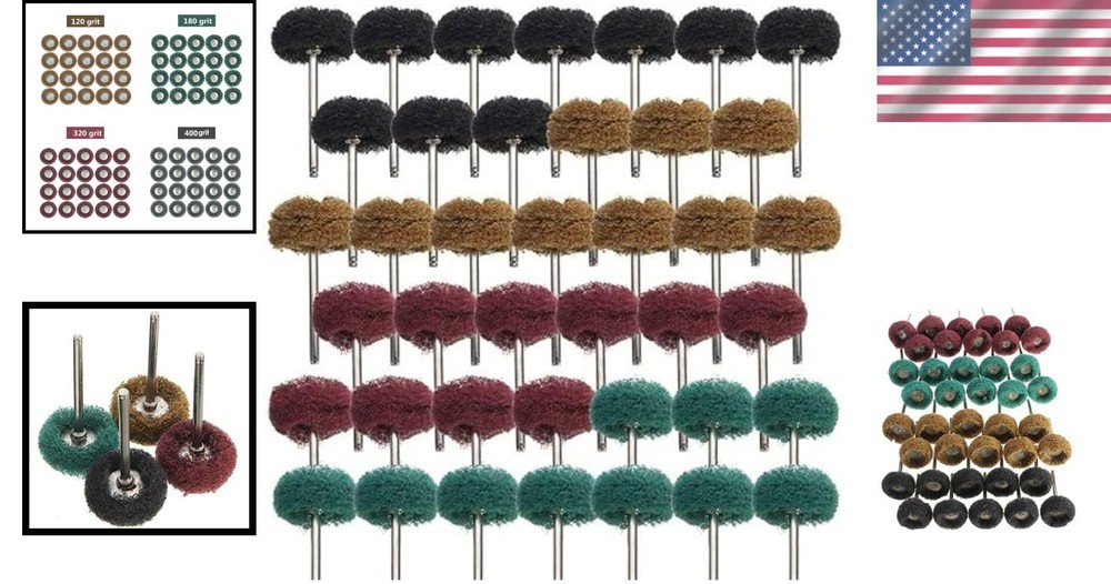 Versatile 40-Piece Buffing Wheel Set – 1" Diameter for Efficient Rotary Tool Use