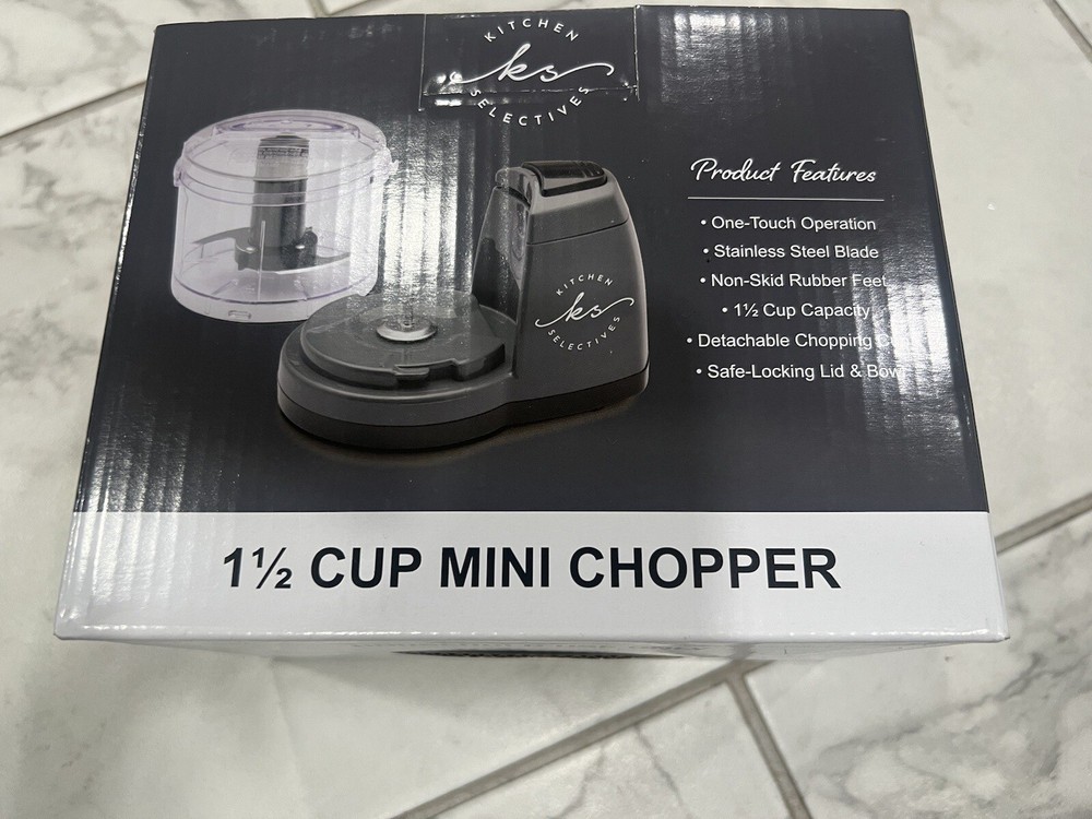 Kitchen Selectives MC-6BL Kitchen Selectives Mini Chopper 1.5 cups