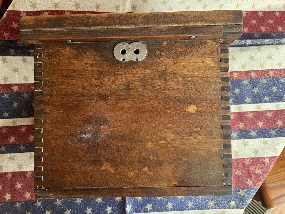 Vintage Brown Electric Pyrometer In Case