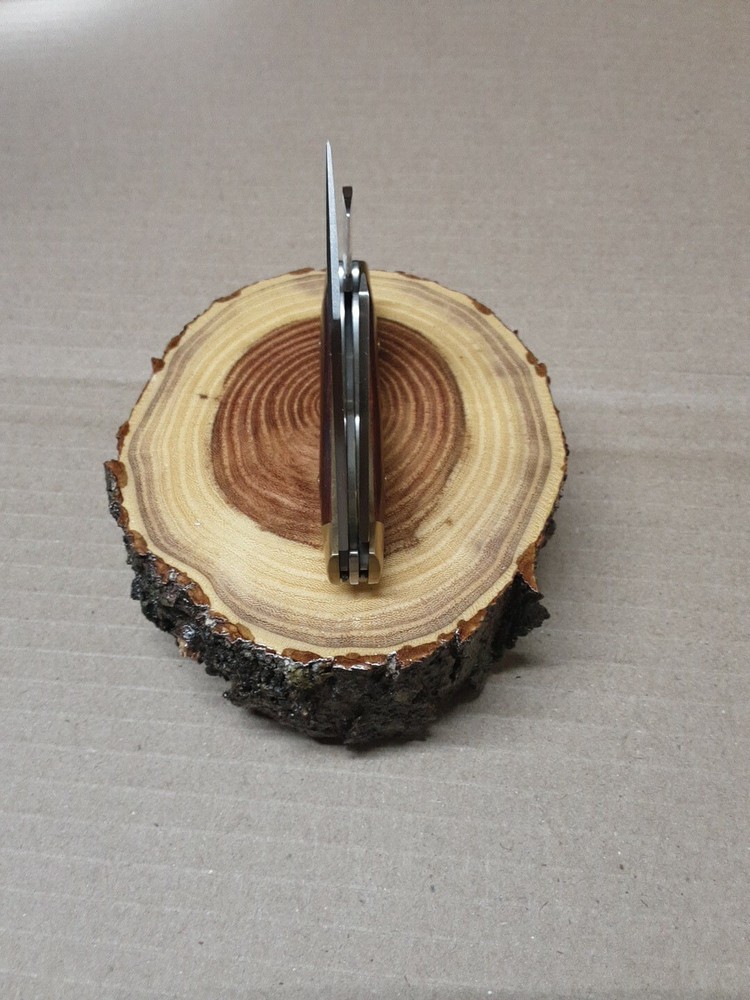 KNIFE DISPLAY STAND, SOLID PEAR WOOD