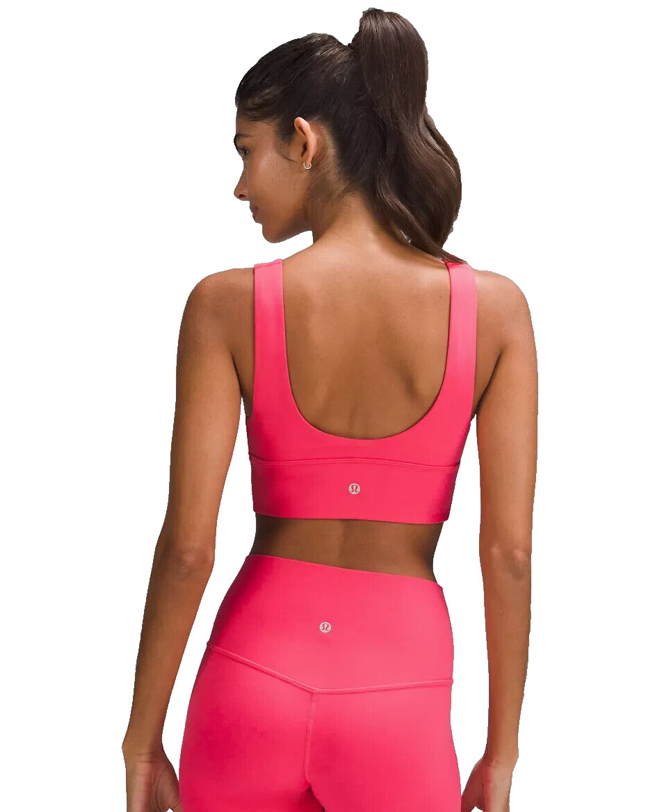 NEW! Size [12] lululemon Women's Align™ V-Neck Yoga/Gym Bra, C/D Cup, Lip Gloss