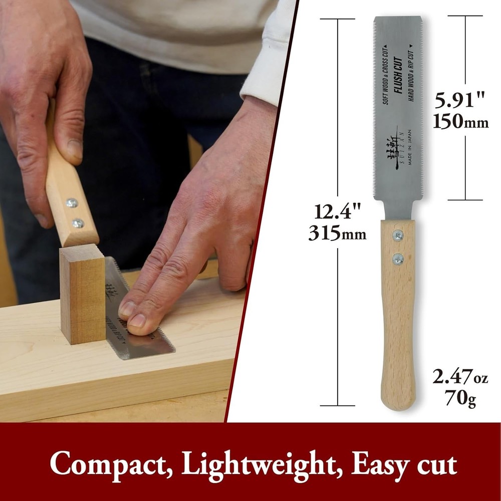 Professional 6-inch Japanese Pull Saw for Precise Woodworking