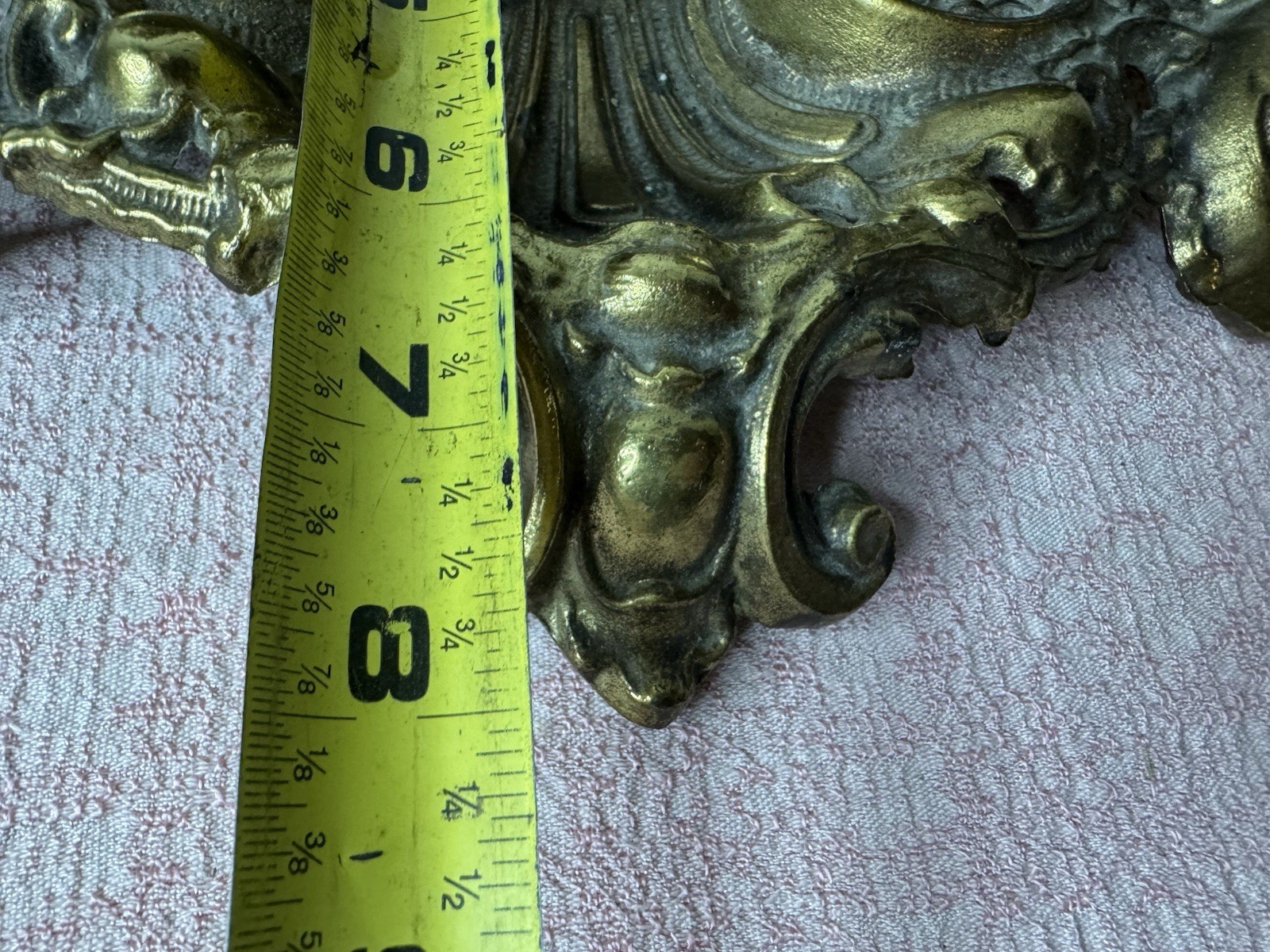 Antique Vintage Desk Light Lamp Double Ink Well Brass Victorian Art Nouveau