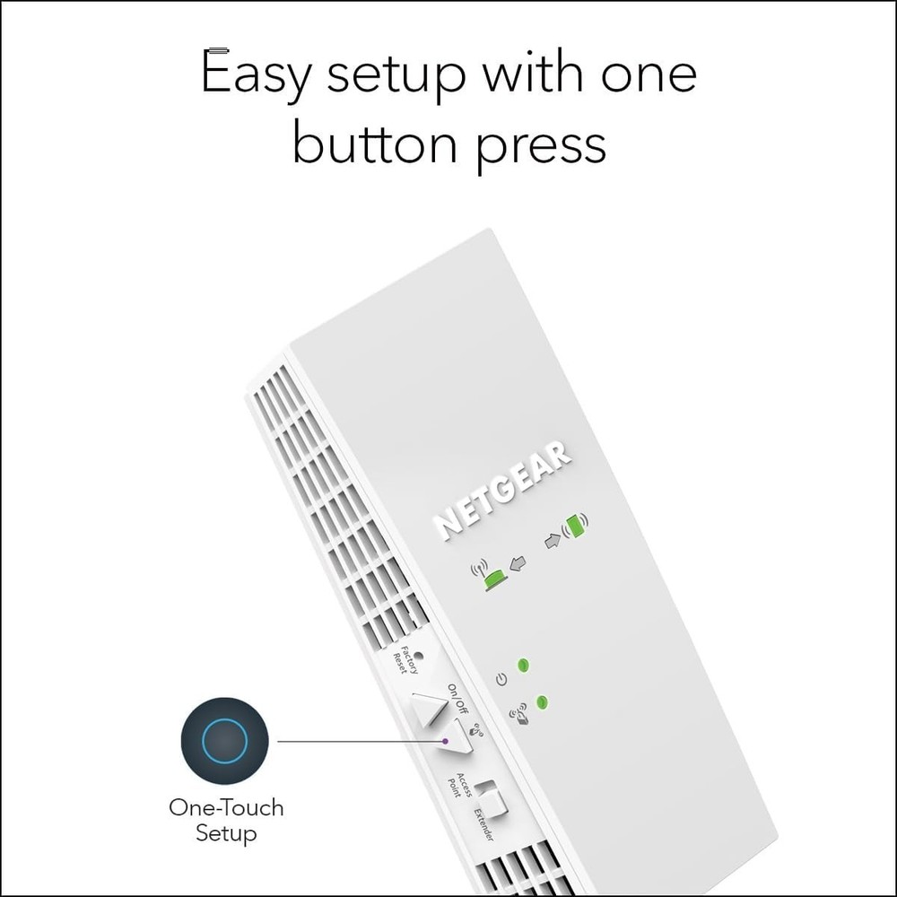Netgear EX6250 - WiFi Mesh Range Extender with Smart Roaming & Remote Access