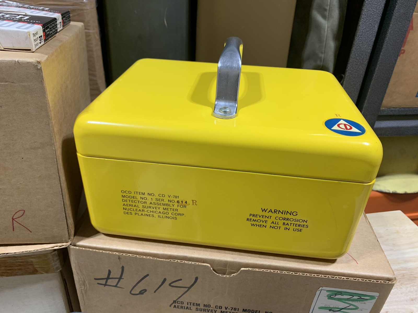 Civil Defense CD V-781 Nuclear-Chicago Aerial Radiological Survey Meter #614