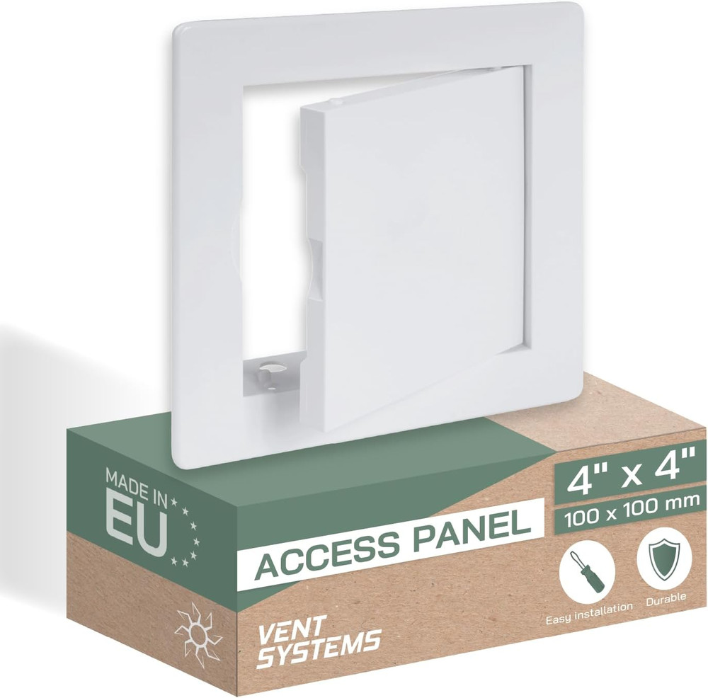 4 x 4 Access Panel - Easy Doors ABS Plastic for Drywall Wall and Ceiling Electr
