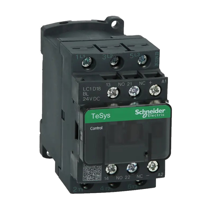 Schneider TeSys LC1D18BL Contactor 24V DC