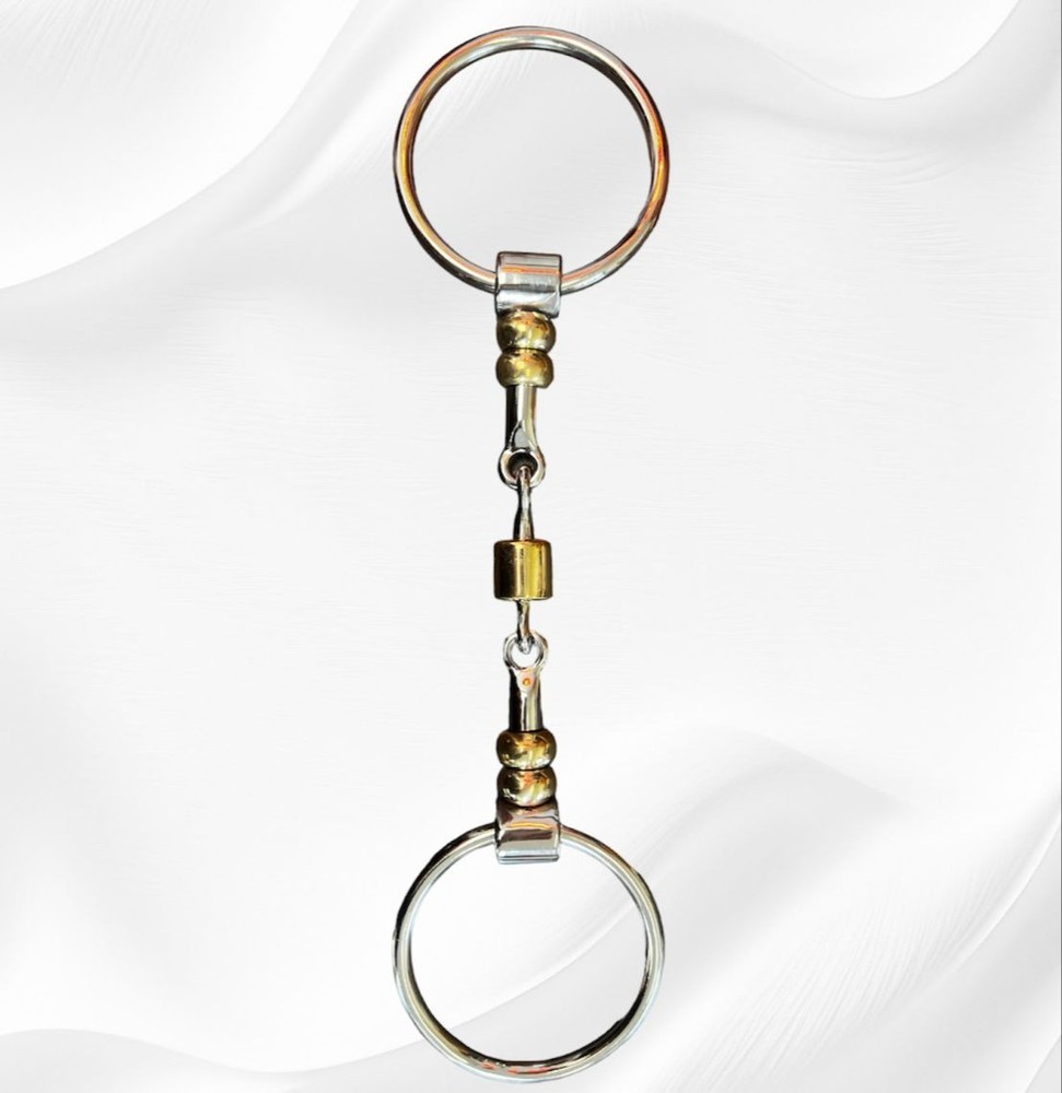 Equestrian Loose Ring Snaffle Bit with Copper Roller Stainless