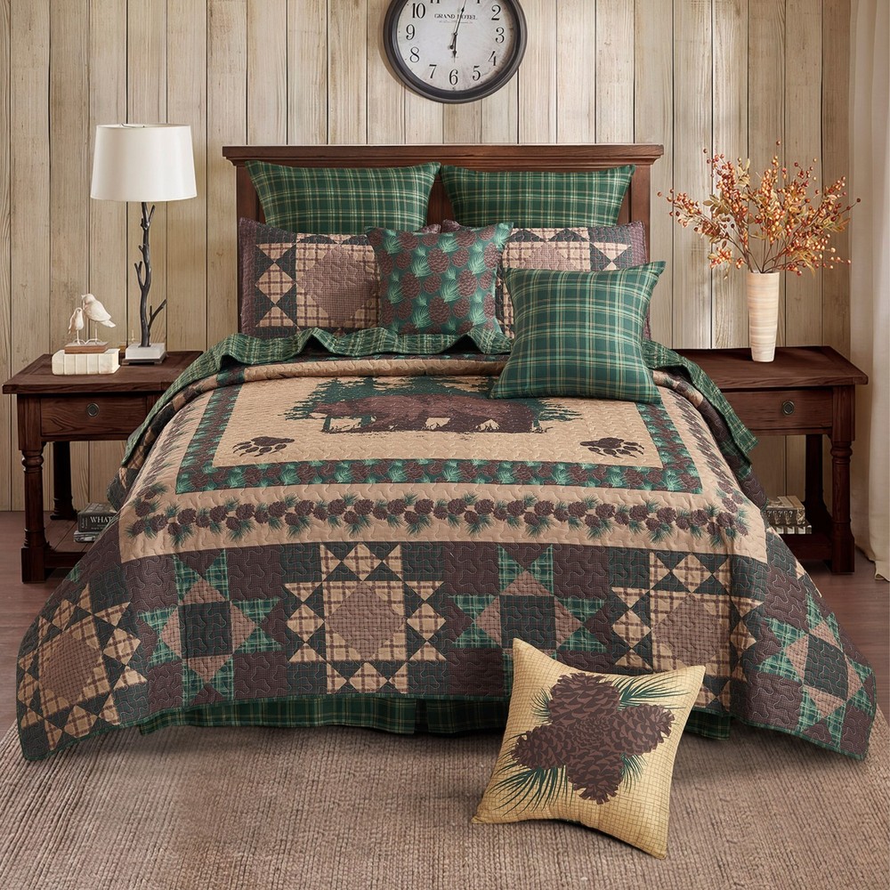 Virah Bella - Bear Pines - Lightweight Reversible Quilt Set