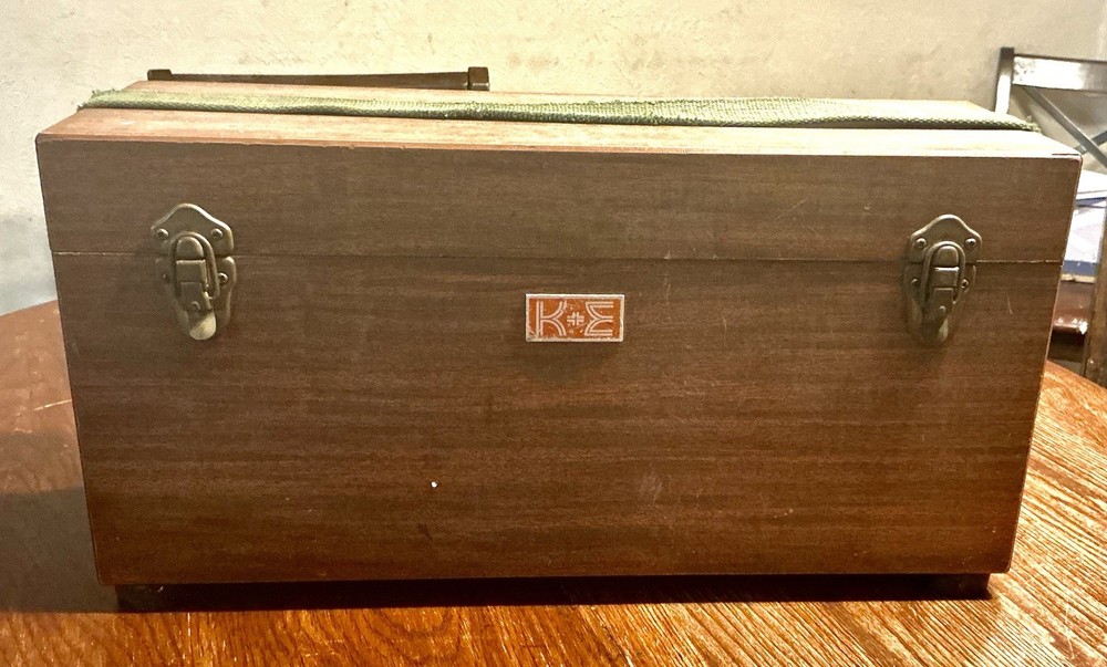 Vintage Keuffel & Esser K&E Dumpy Level - Transit with Wood Case