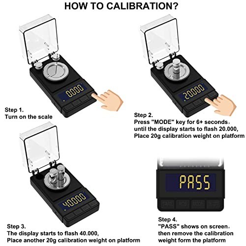 Digital Milligram Scale 50g/0.001g - Compact Precision Scale with Calibration We