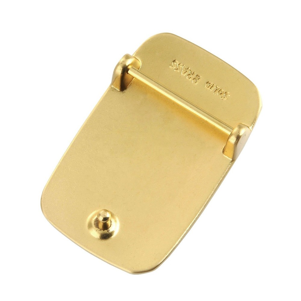 FALETO Solid Brass Rectangle Heavy Duty Belt Buckle Replacement for Pin Buckl...