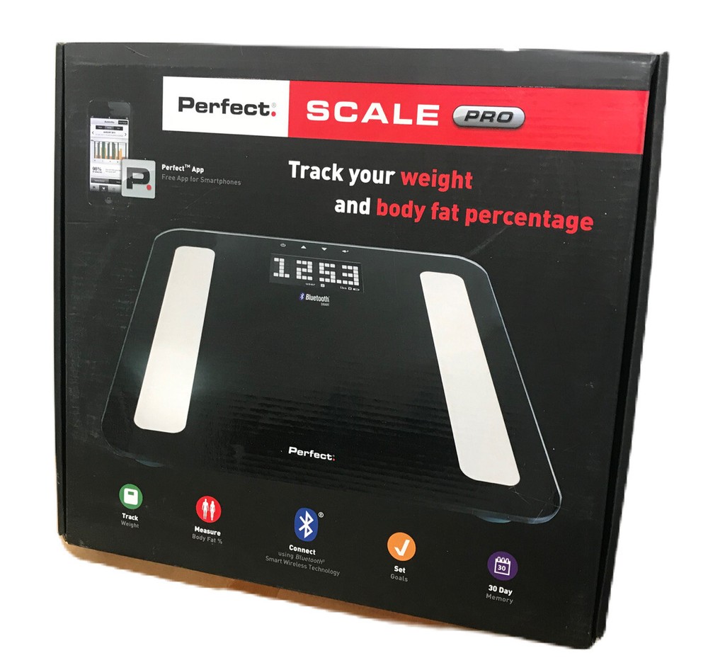 Perfect Fitness Wireless Bluetooth Smart Weight and Body Fat Scale Pro