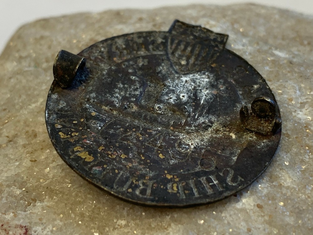 WWI War Service Ship Building Pin