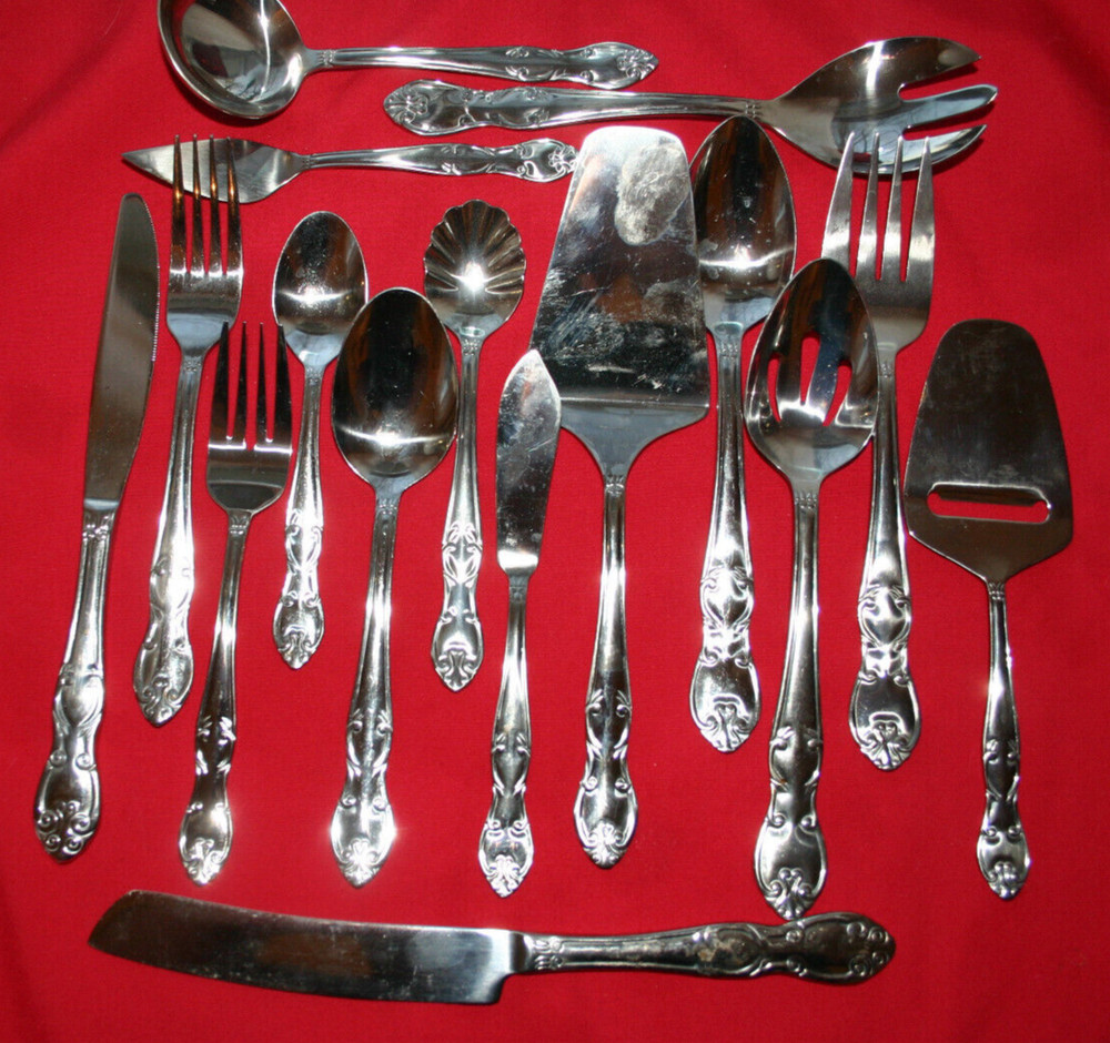 JC Penney BAROQUE Stainless Home Collection Glossy SIlverware *CHOICE* Flatware