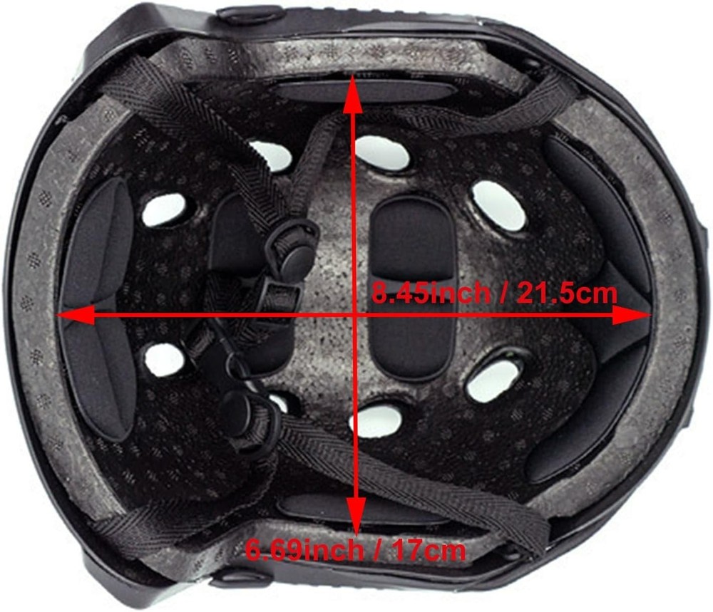 Black Tactical Airsoft Helmet for Adults - Lightweight, Adjustable & Versatile