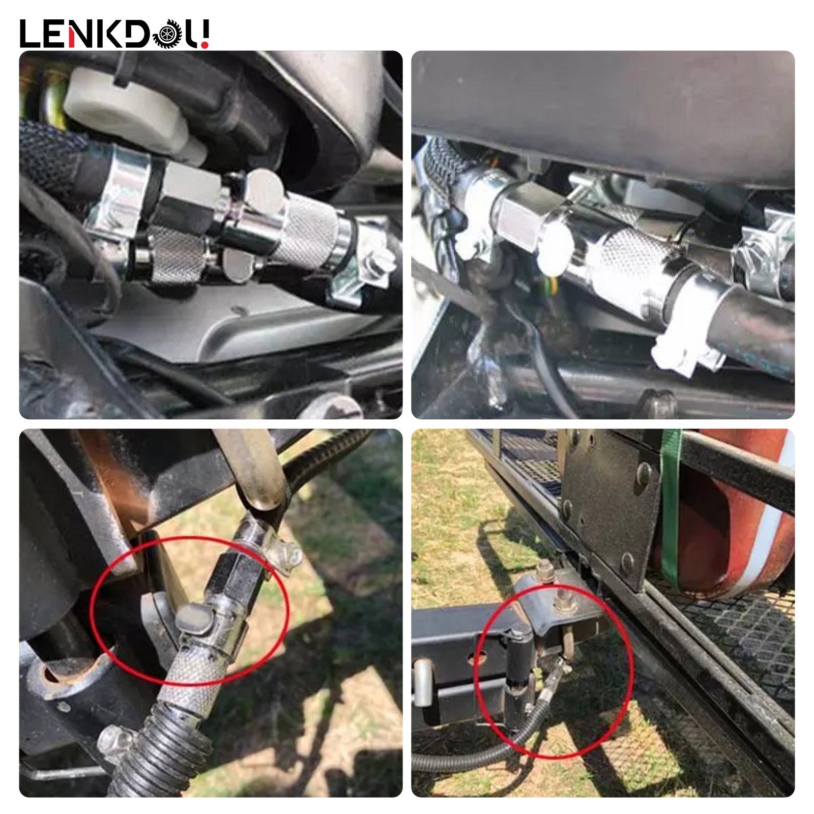 5/16" Gas Tank Fuel Line Hose Quick Release Connect Disconnect Coupling Kit Set