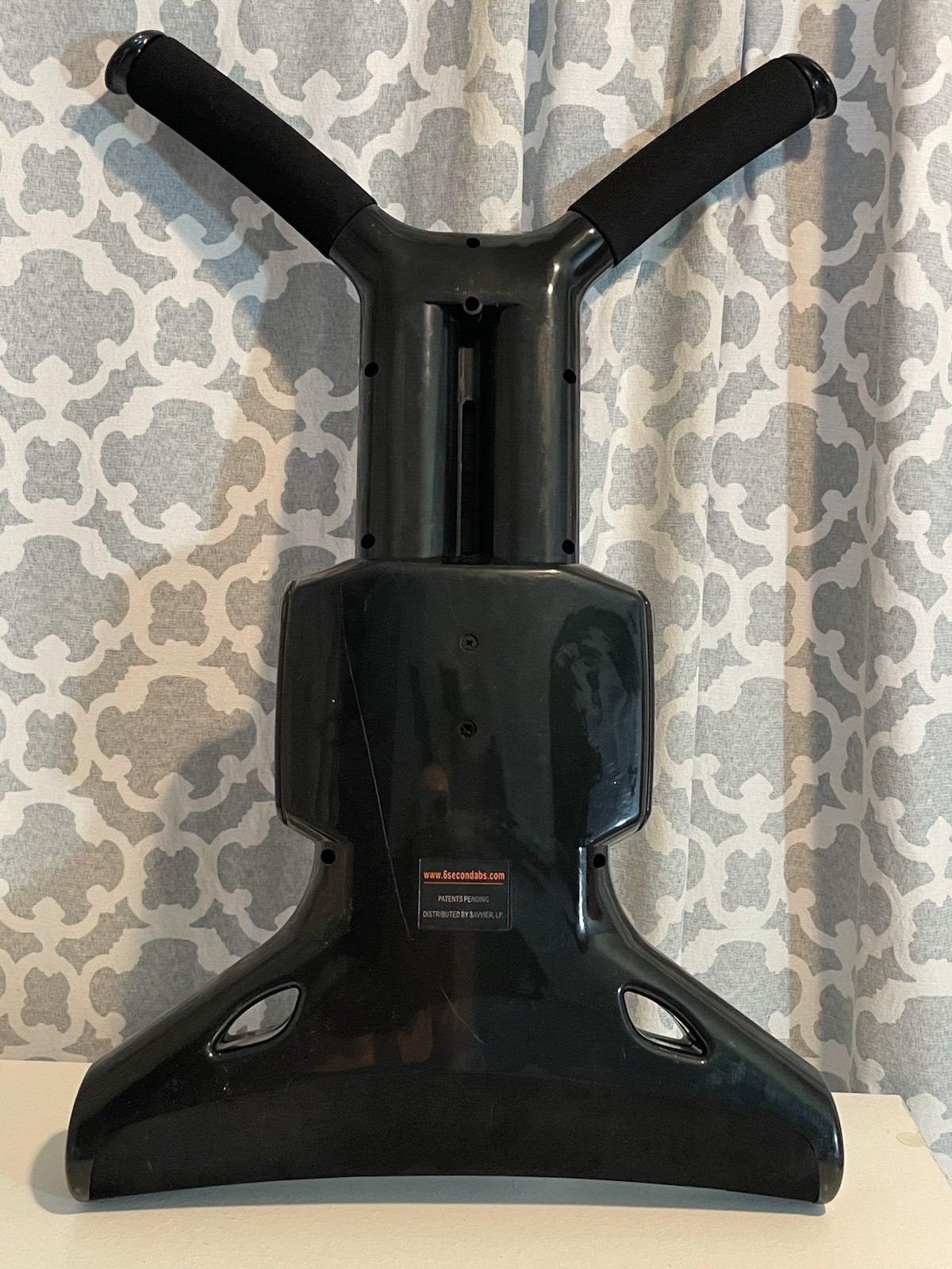 Vtg Six Second Abs Home Stomach Crunch Exercise Machine Orange Yellow Bands