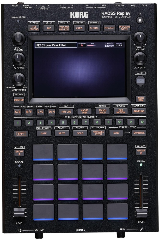 KORG KAOSS Replay DJ Effects Processor/Sampler All-in-One DJ Performance