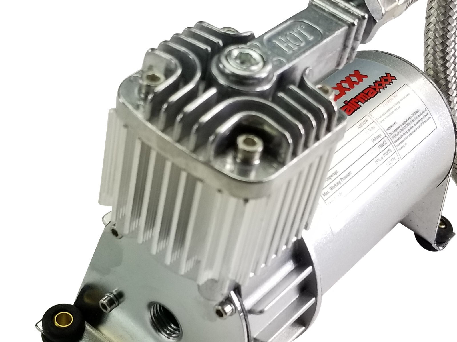 airmaxxx Pewter Utility Air Compressor For Air Ride Suspension Air Horns 130 psi