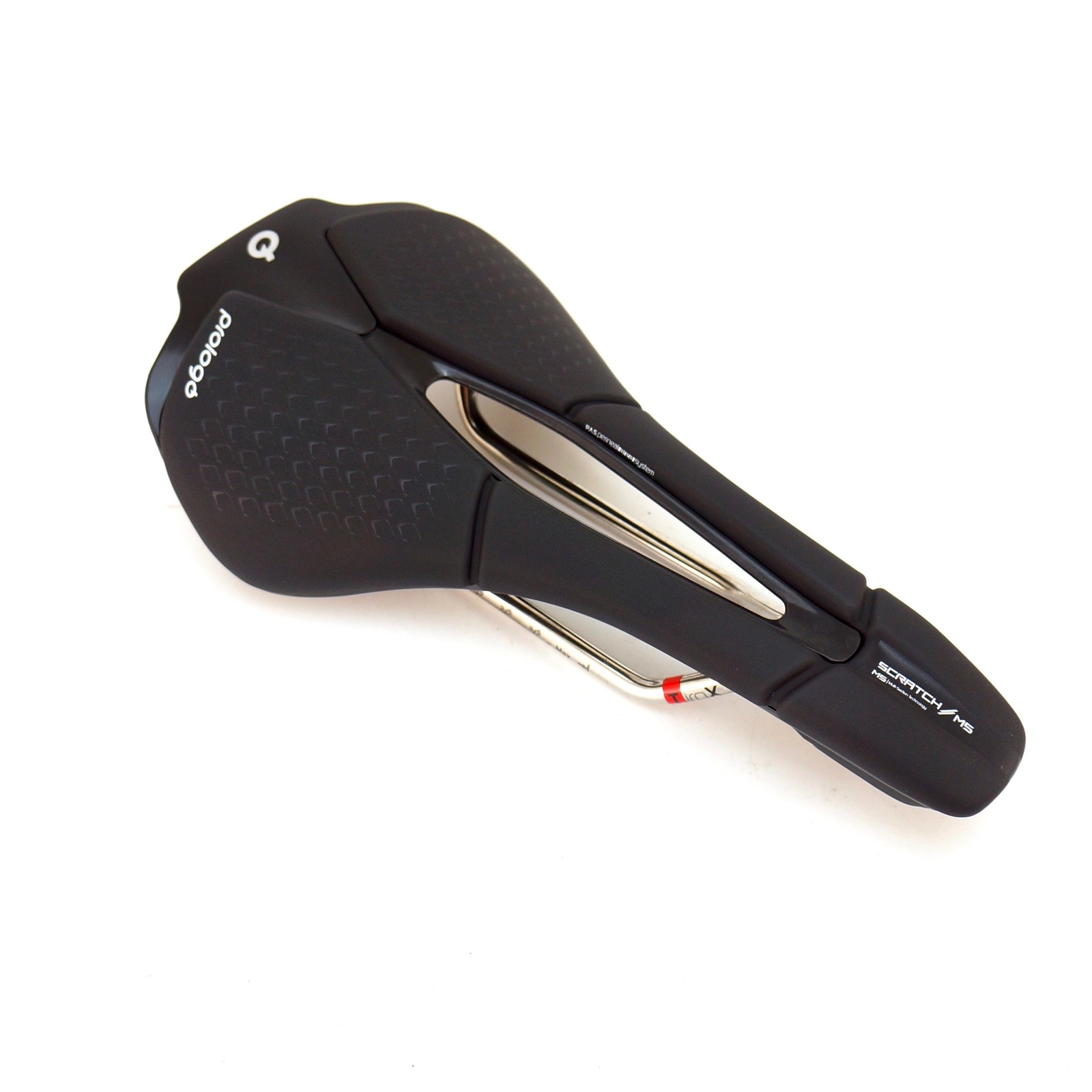Prologo Scratch M5 Pas MTB Road Triathlon Bicycle Saddle Tirox / STN Rail Black
