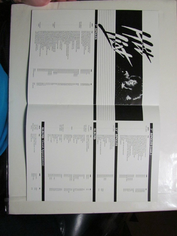 1987 Patti LaBelle Tour Concert Program