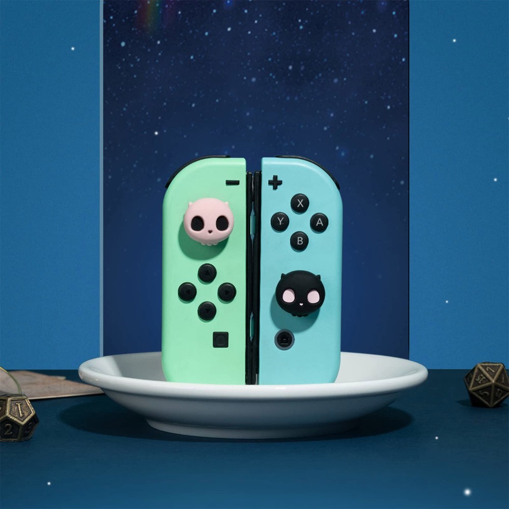 GeekShare Case for Nintendo Switch/OLED HardShell Silicone Joycon Cover Skull