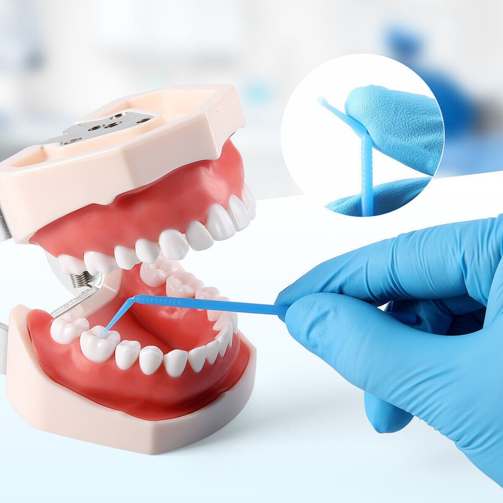 Dental Disposable Microbrush Micro Brush Applicator Tips Regular 2.5mm Bendable