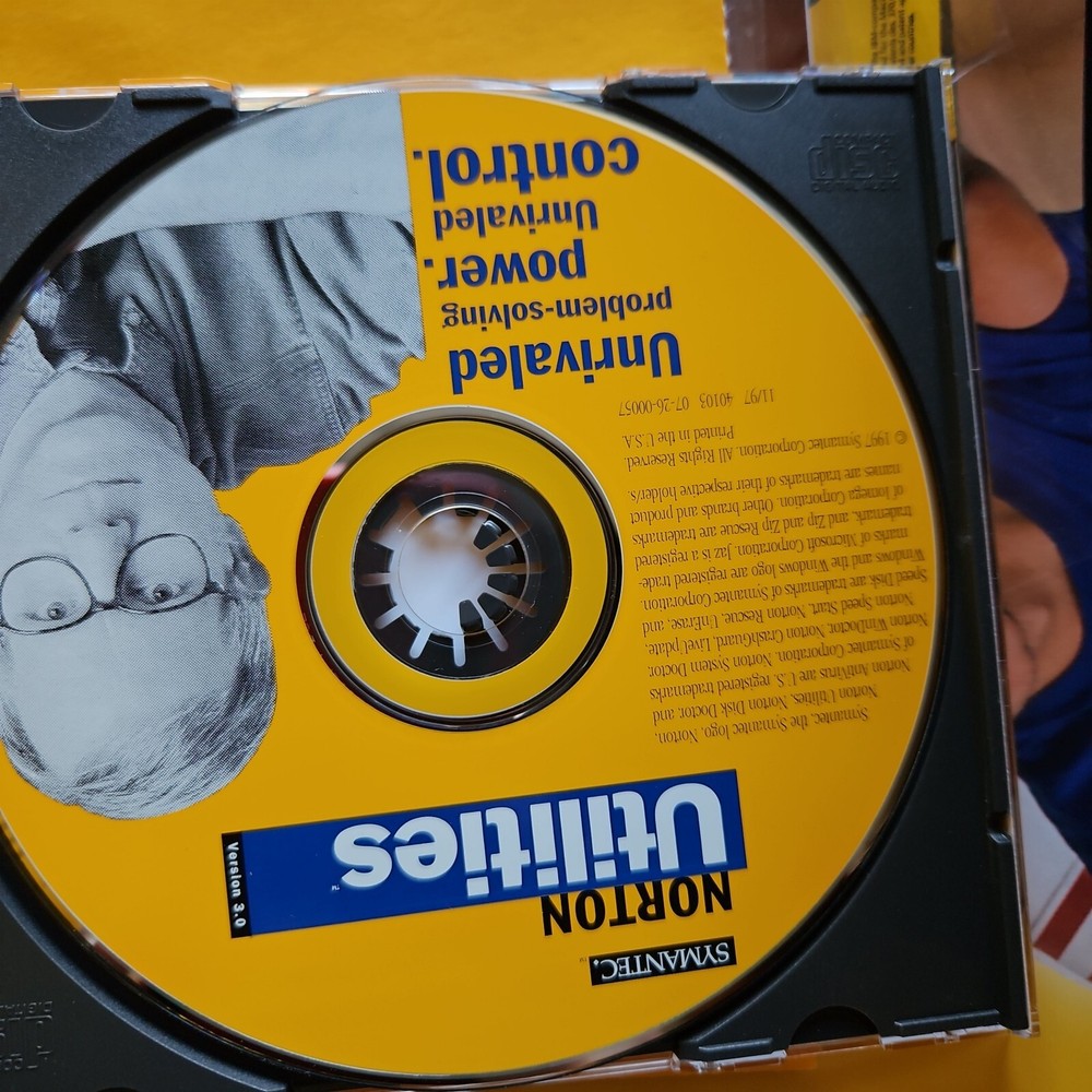 Symantec Norton Utilities For Windows 95, Includes Floppy Disk, Vintage