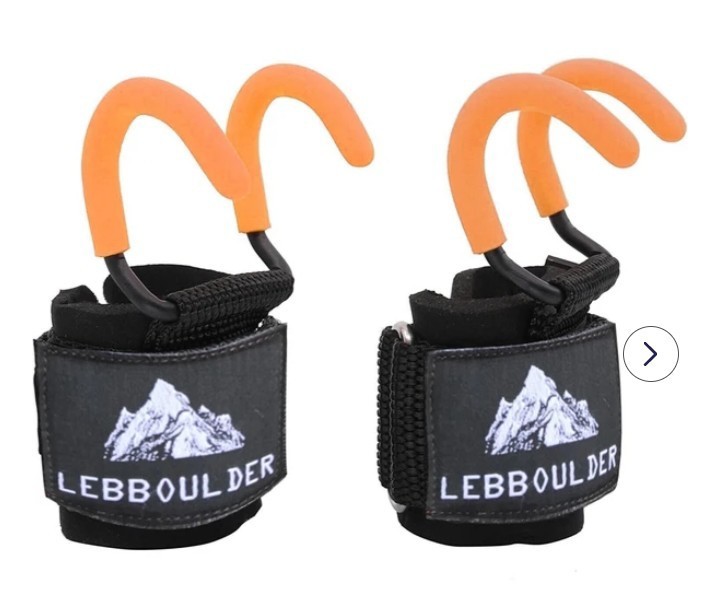 LEBBOULDER Weight Lifting Hooks Pair.
