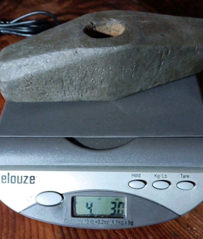 Vulcan Tool Co 4 lb Mining Blacksmith Hammer Head Octagon Face Solid Cast Steel