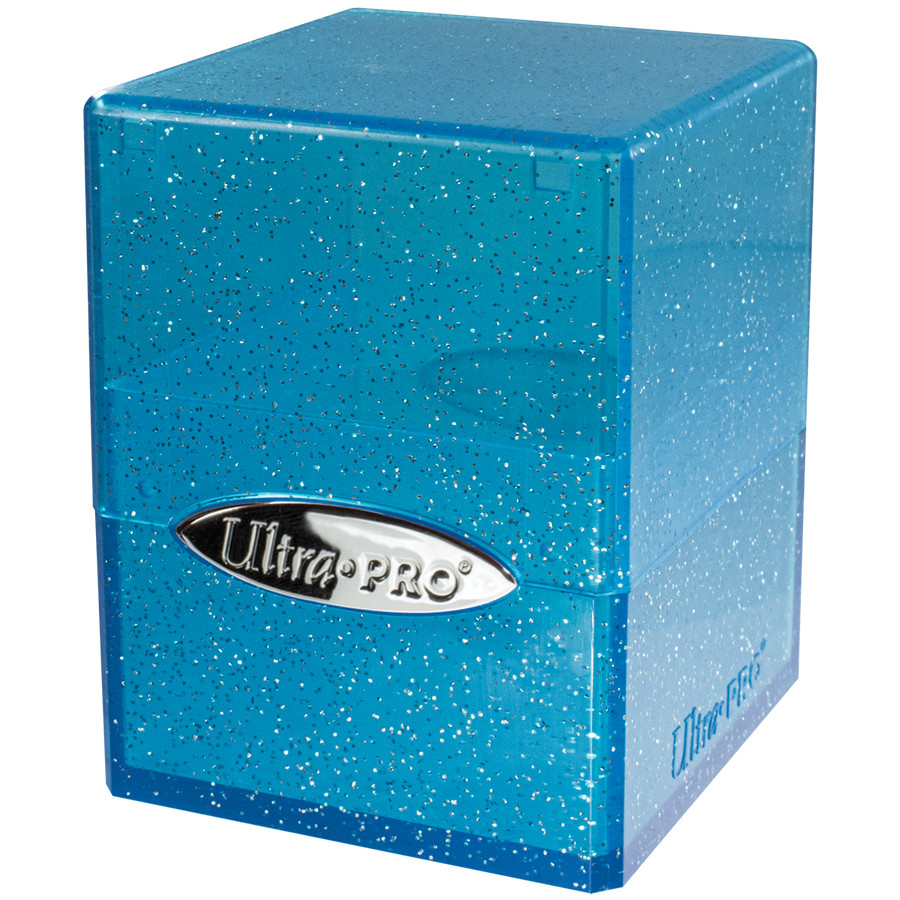 1 Ultra PRO Glitter Blue Satin Cube Deck Box