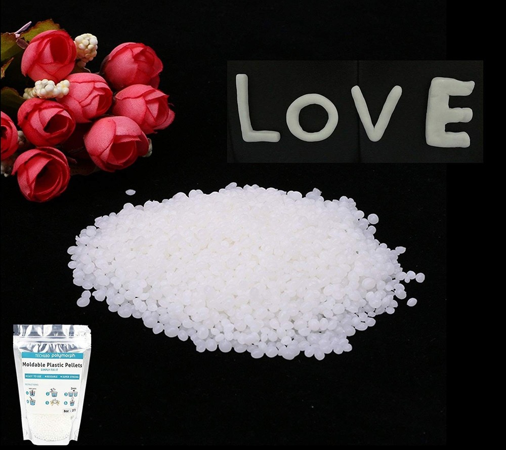 Moldable Plastic, Polymorph Thermoplastic Beads 35OZ 35OZ, White