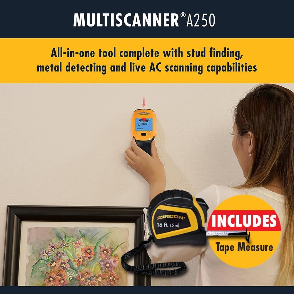 MultiScanner A250 All-in-One Stud Finder & Wall Scanner with Kit