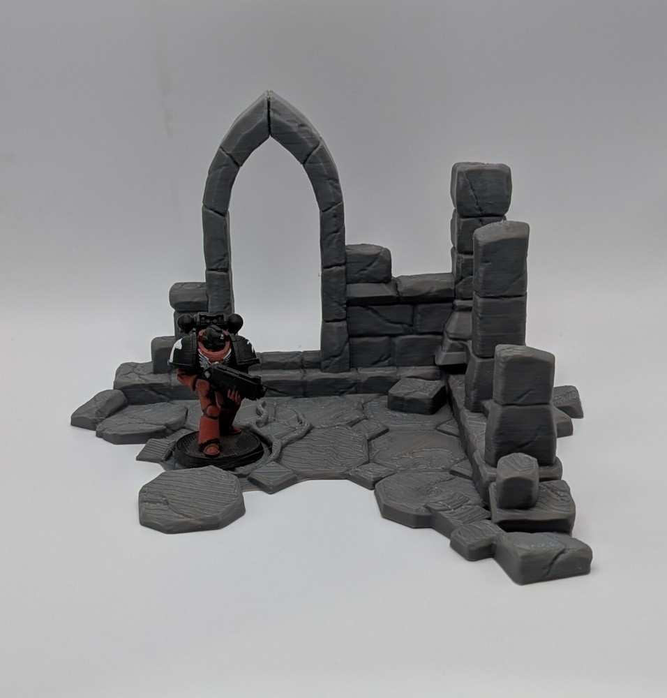 Gothic Ruins Terrain 28mm Plastic Model