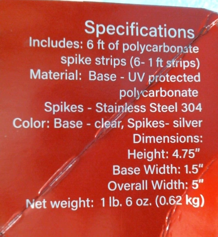 Bird-B-Gone Bird Spiked (MM2001-5/6) FS
