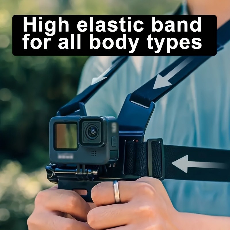 6PCS Action Camera & Phone Mount Set-Head/Chest Straps for First-Person Shooting