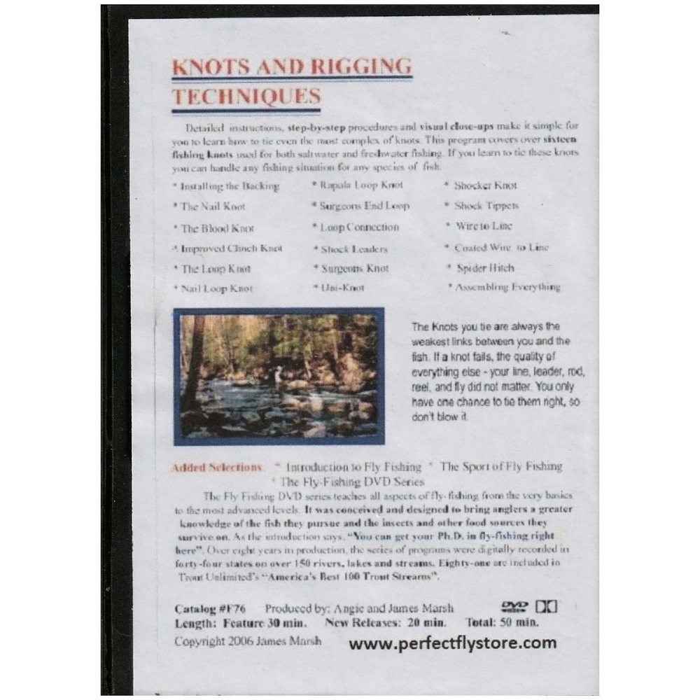 Fly Fishing Knots & Rigging Techniques-2 DVD set