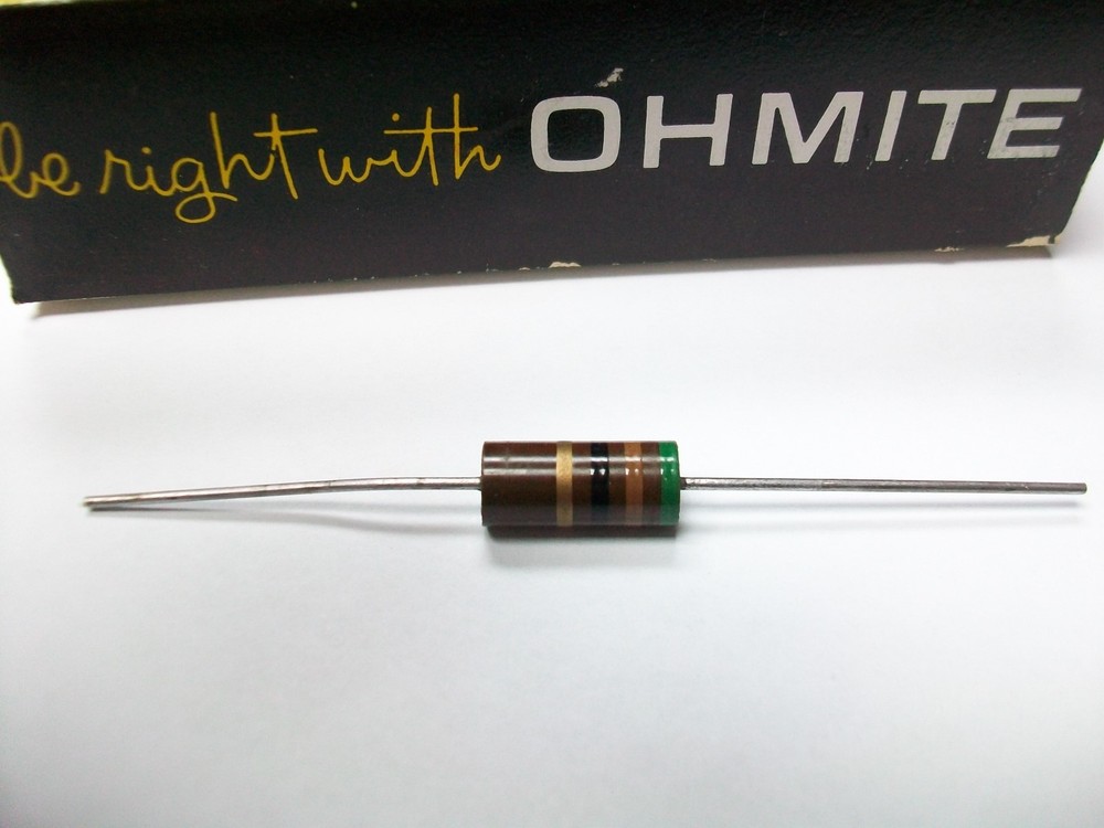 OHMITE 51 OHM 2 WATT CARBON COMP. RESISTOR
