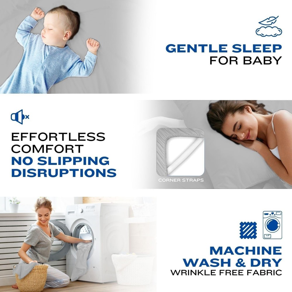 4-Piece Queen Sheet Set - Extra Deep Pocket, Cooling Microfiber Bedding