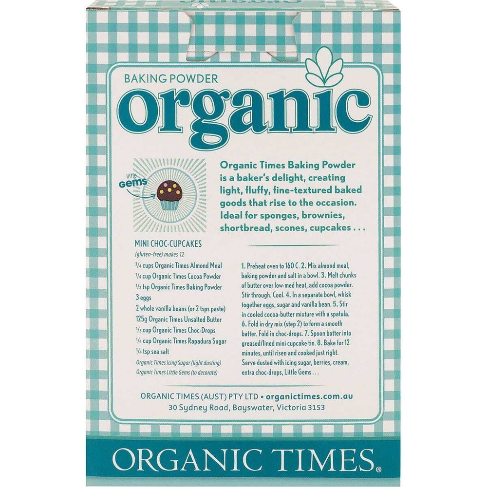 Organic Times Baking Powder 200g