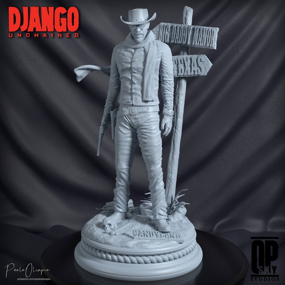 Django  Resin Statue Model Kit  Unpainted/Unassembled