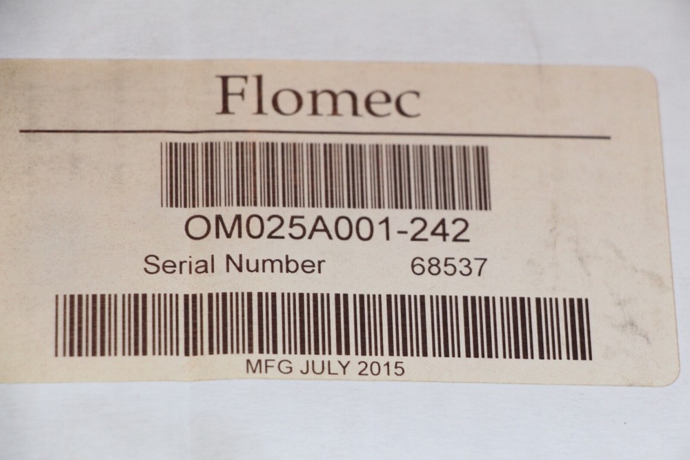 Flomec OM025A001-242 Flowmeter 175PSI New
