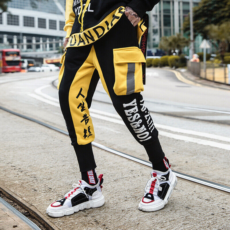 Niepce Streetwear Bruce Lee Trainer Style Jogger Pants Soft Cotton Sweatpants