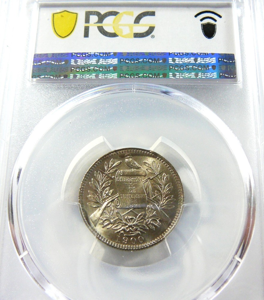 1900 Guatemala Real PCGS MS 65