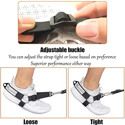 Glute Workout Kickback Strap – Booty Building and Workout Single Pack Black