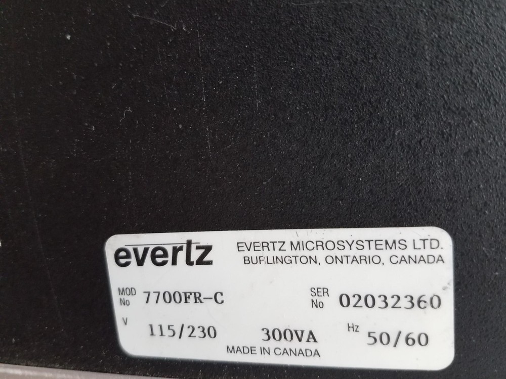Evertz 7700FR-C MultiFrame Router
