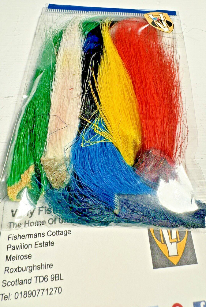 V Fly Select 6 Piece Mutli Colour Bucktail Pack