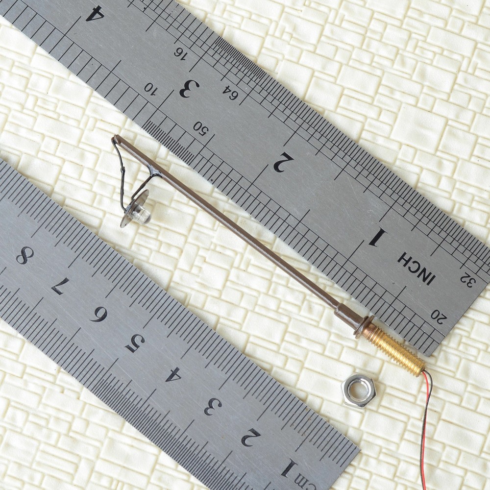 10 x OO / HO scale LED street light model train path lamp post + resistor #R7BR